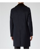 Men’s Reiss Brody Navy Blue Coat with Shawl Collar