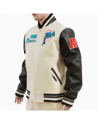 Miami Dolphins Retro Classic Rib Wool Varsity Jacket