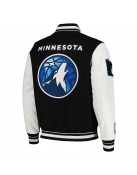 Minnesota Timberwolves 2024 City Edition Black Varsity Jacket