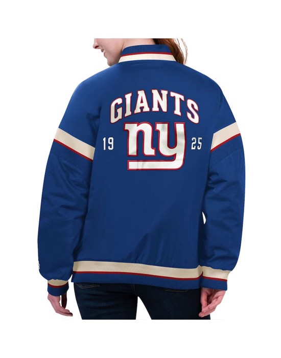 NY Giants Tournament Royal Varsity Jacket