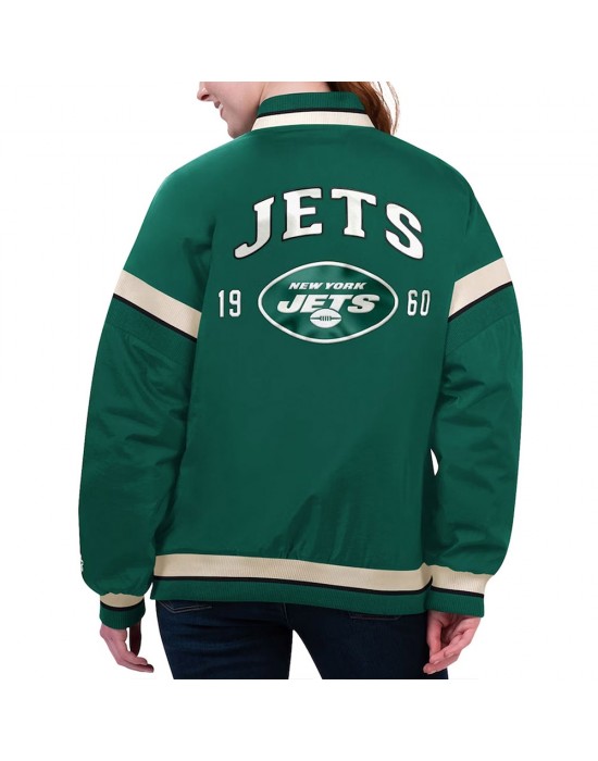 NY Jets Tournament Green Varsity Jacket