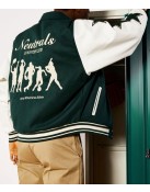 Neutrals Country Club Green Varsity Jacket