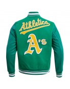 Oakland Athletics Green Wool Varsity Jacket