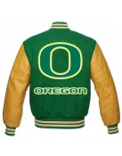 Oregon Ducks Green and Yellow Varsity Jacket