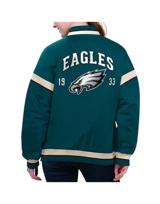 Philadelphia Eagles Tournament Midnight Green Varsity Jacket