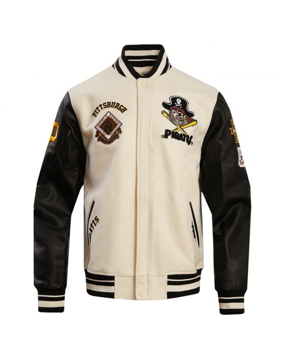 Pittsburgh Pirates Retro Classic Rib Wool Varsity Jacket