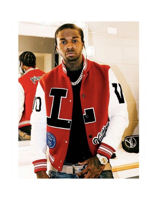 Pop Smoke Louis Vuitton Dreaming Varsity Jacket