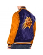 Purple/Orange Phoenix Suns Renegade Varsity Satin Jacket