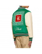 Rhude Green Varsity Jacket