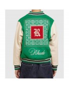 Rhude Green Varsity Jacket