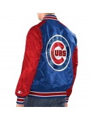 Royal/Red Chicago Cubs Renegade Varsity Satin Jacket