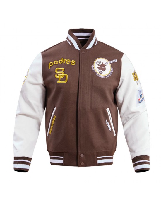 San Diego Padres Retro Classic Rib Varsity Jacket