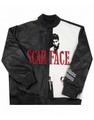 Scarface Tony Montana Bomber Leather Jacket