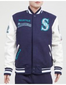 Seattle Mariners Retro Classic Wool Varsity Jacket