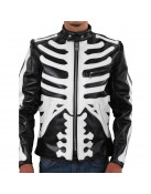 Skeleton Vanson Bones Black Leather Jacket