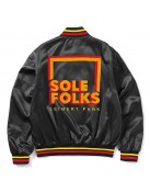 Sole Folks Varsity Satin Jacket