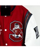 South Carolina State University Letterman Red and White Jacket