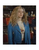 Stargirl S02 Brec Bassinger Blue Leather Jacket