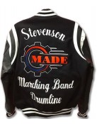 Stevenson Marching Black Wool Varsity Jacket