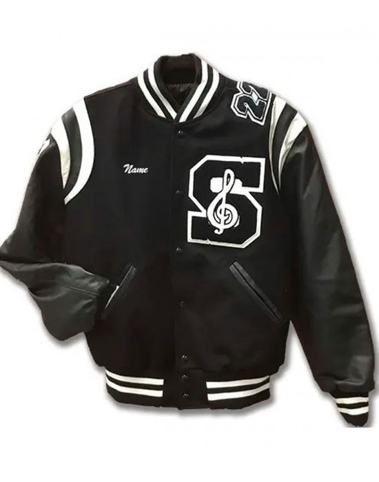 Stevenson Marching Black Wool Varsity Jacket