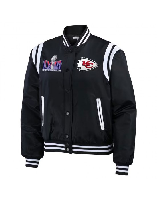 Super Bowl LVIII Champions Kansas City Chiefs Varsity Bomber Jacket