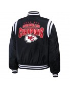 Super Bowl LVIII Champions Kansas City Chiefs Varsity Bomber Jacket