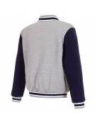 Tennessee Titans Varsity Gray and Navy Wool Jacket