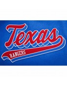 Texas Rangers Script Tail Classic Rib Varsity Jacket