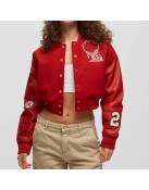 Teyana Taylor Rose Red Varsity Jacket