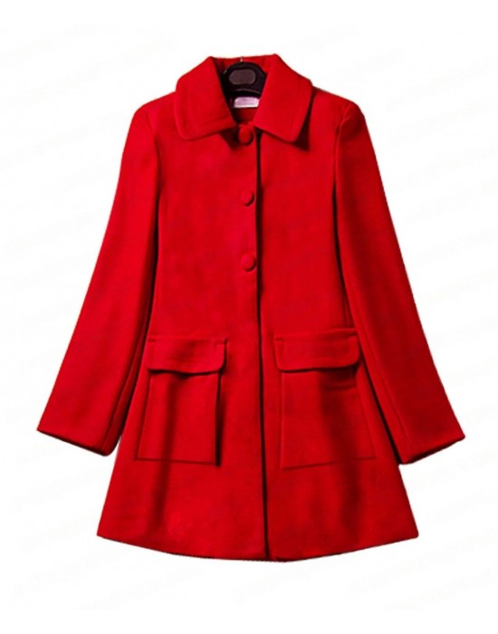 The Chilling Adventures of Sabrina Spellman Red Wool Coat