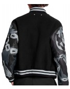 The Kid Laroi Wrong Camo Chains LV Varsity Jacket