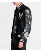 The Kid Laroi Wrong Camo Chains LV Varsity Jacket