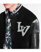 The Kid Laroi Wrong Camo Chains LV Varsity Jacket