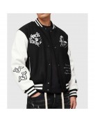 Tough Love Black and White Varsity Jacket