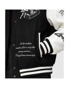 Tough Love Black and White Varsity Jacket