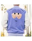 Towelie Purple and White Varsity Jacket