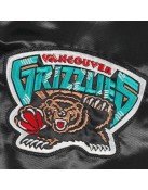 Vancouver Grizzlies Teddy Black Varsity Satin Jacket