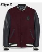 Varsity Icon Leather & Wool Jacket