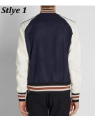 Varsity Icon Leather & Wool Jacket