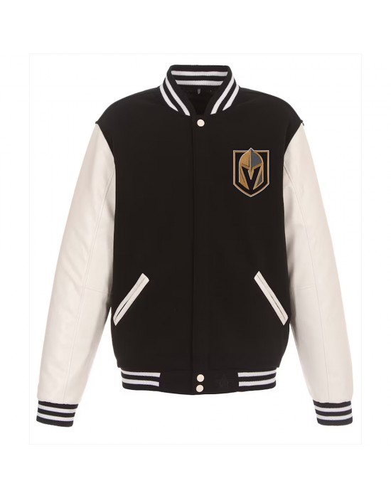 Vegas Golden Knights Varsity Black and White Jacket