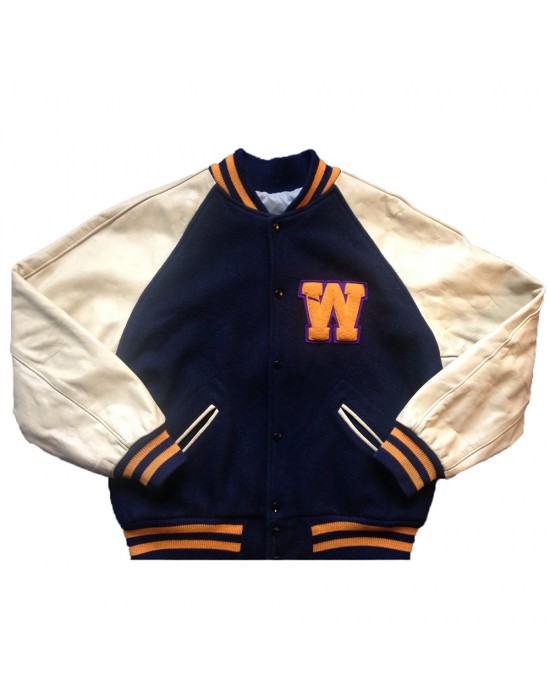 Washington Huskies Navy and White Varsity Jacket