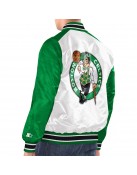 White/Kelly Green Boston Celtics Renegade Varsity Satin Jacket