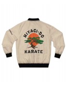 White Miyagi Do Karate Satin Jacket