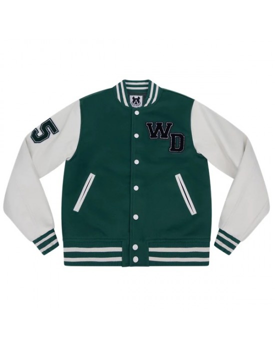 Wicked Letterman Green Varsity Jacket