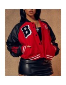 Women’s Chicago Bulls Cropped Varsity Jacket