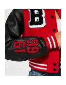 Women’s Chicago Bulls Cropped Varsity Jacket