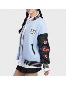 XO Kitty Hello Kitty Blue Wool Varsity Jacket