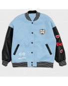 XO Kitty Hello Kitty Blue Wool Varsity Jacket