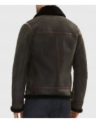 Alberto Men’s Brown G-1 Bomber Leather Jacket