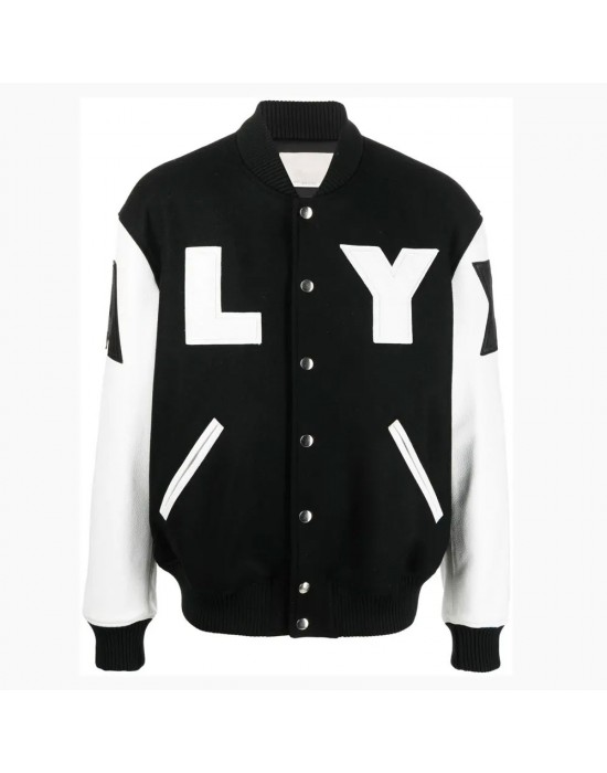 Alyx Black and White Varsity Jacket